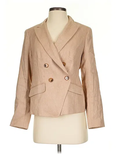Pre-owned Talbots Blazer Jacket In Tan