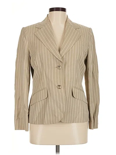 Pre-owned Talbots Blazer Jacket In Tan
