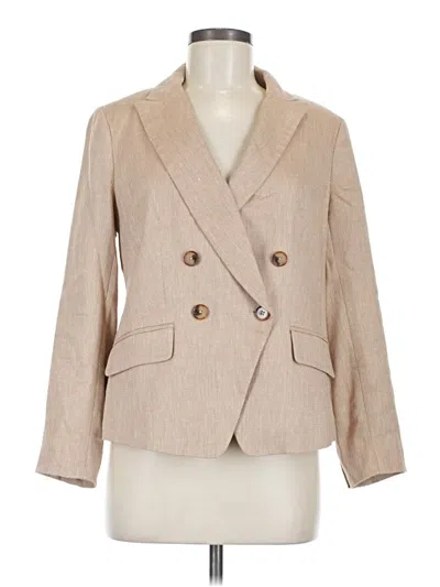 Pre-owned Talbots Blazer Jacket In Tan