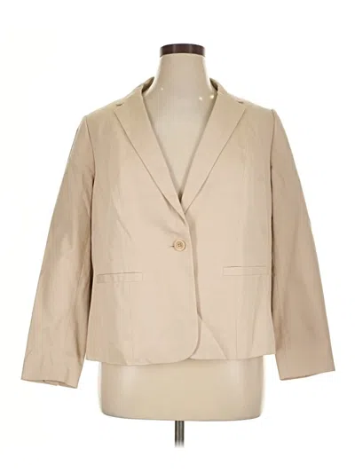 Pre-owned Talbots Blazer Jacket In Tan