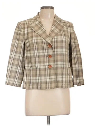 Pre-owned Talbots Blazer Jacket In Tan