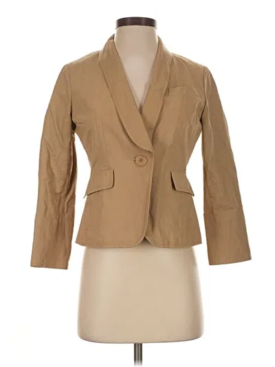 Pre-owned Talbots Blazer Jacket In Tan