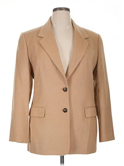 Pre-owned Talbots Blazer Jacket In Tan