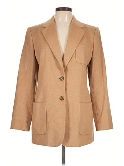Pre-owned Talbots Blazer Jacket In Tan