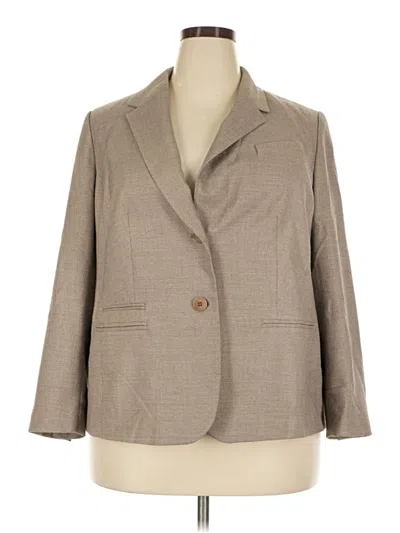 Pre-owned Talbots Blazer Jacket In Tan