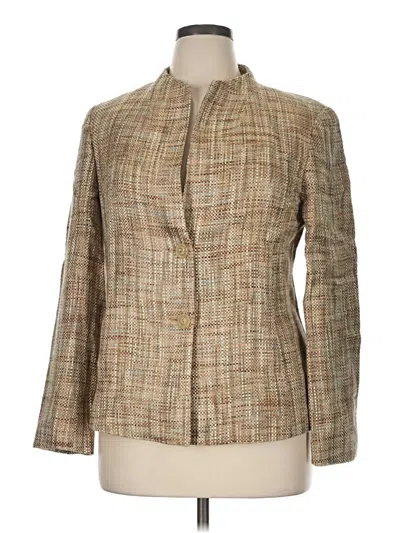 Pre-owned Talbots Blazer Jacket In Tan