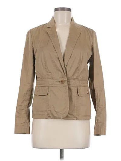 Pre-owned Talbots Blazer Jacket In Tan