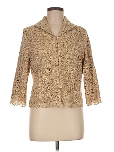 Pre-owned Talbots Blazer Jacket In Tan