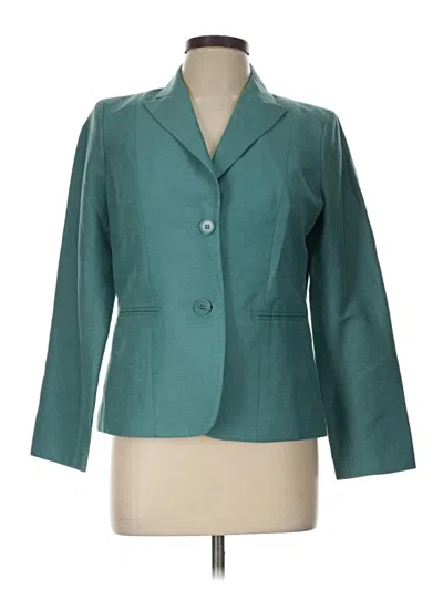 Pre-owned Talbots Blazer Jacket In Teal