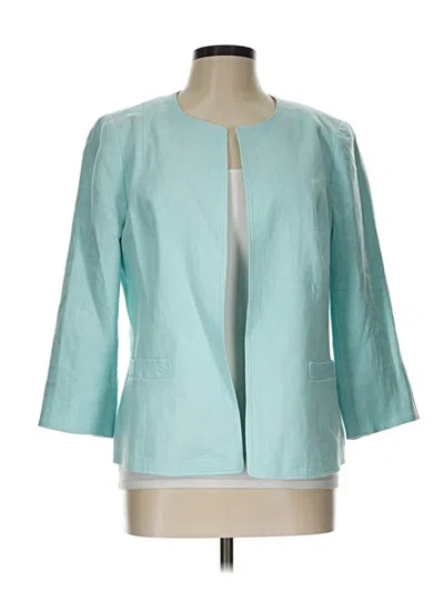 Pre-owned Talbots Blazer Jacket In Teal