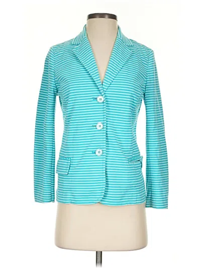 Pre-owned Talbots Blazer Jacket In Teal