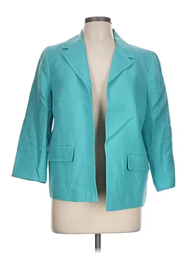 Pre-owned Talbots Blazer Jacket In Teal