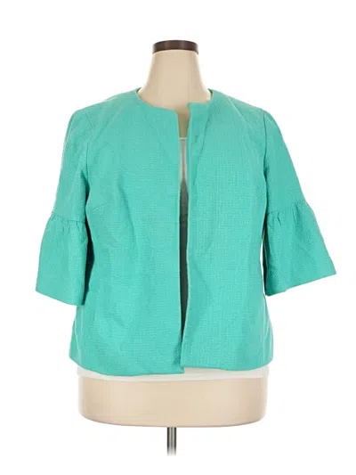 Pre-owned Talbots Blazer Jacket In Teal