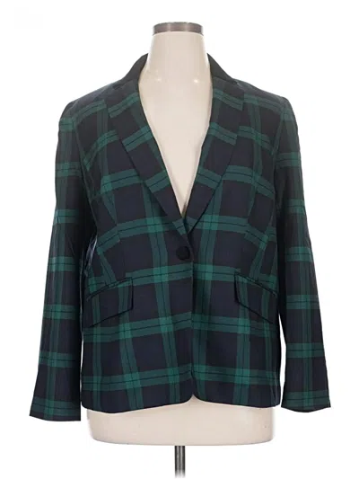 Pre-owned Talbots Blazer Jacket In Teal