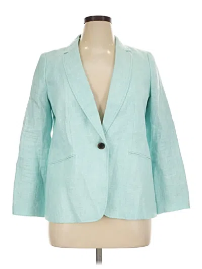 Pre-owned Talbots Blazer Jacket In Teal