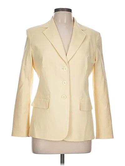 Pre-owned Talbots Blazer Jacket In White
