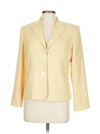 Pre-owned Talbots Blazer Jacket In Yellow