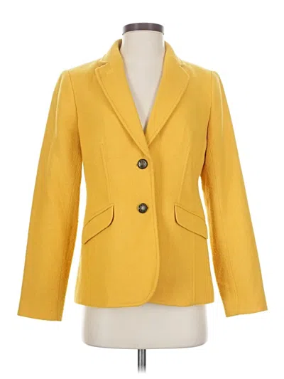 Pre-owned Talbots Blazer Jacket In Yellow
