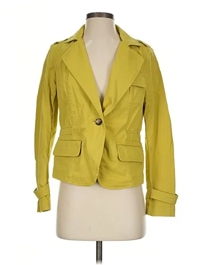Pre-owned Talbots Blazer Jacket In Yellow
