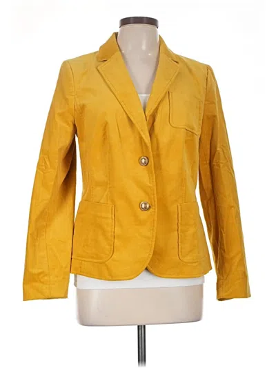 Pre-owned Talbots Blazer Jacket In Yellow