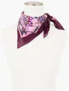 Talbots Blooming Jacobean Neckerchief - Lavender - 001 - 100% Cotton  In Purple