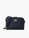 Talbots Blythe Pebble Leather Crossbody Bag - Blue - 001
