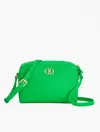 Talbots Blythe Pebble Leather Crossbody Bag - Bright Green - 001