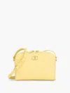 Talbots Blythe Pebble Leather Crossbody Bag - Cornsilk - 001