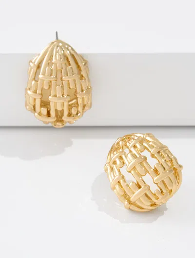 Talbots Bound Half Hoop Earrings - Gold - 001