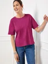 Talbots Boxy Crewneck T-shirt - Plumrose - 3x  In Plumrose