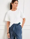 Talbots Boxy Crewneck T-shirt - White - 3x