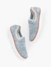 Talbots Brittany Marl Knit Slip-on Sneakers - Moonlight Blue Heather - 11m  In Moonlight Blue Heather
