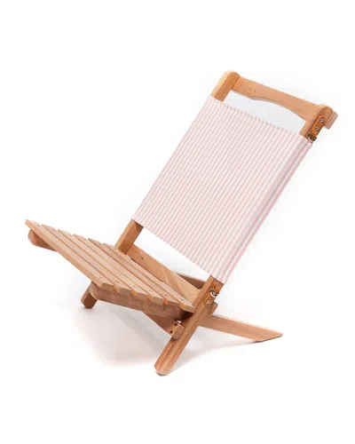 Talbots Business & Pleasure 2-piece Beach Chair - Pink Stripe - 001  In Blue