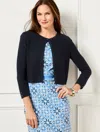 Talbots Button Shrug - Blue - Xl  In Blue