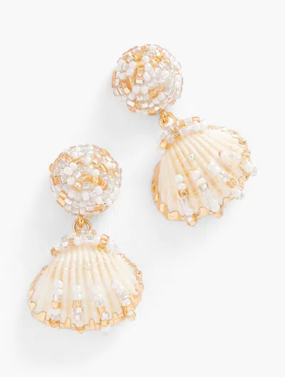 Talbots By The Shore Drop Earrings - Ivory/gold - 001