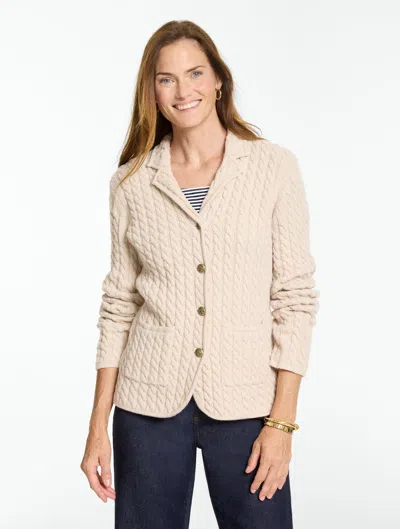 Talbots Cable Knit Blazer - Appoloosa - Xs