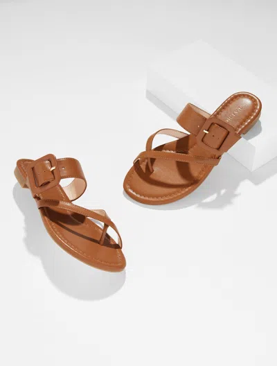 Talbots Camy Buckle Slides - Havana Tan - 11m  In Brown