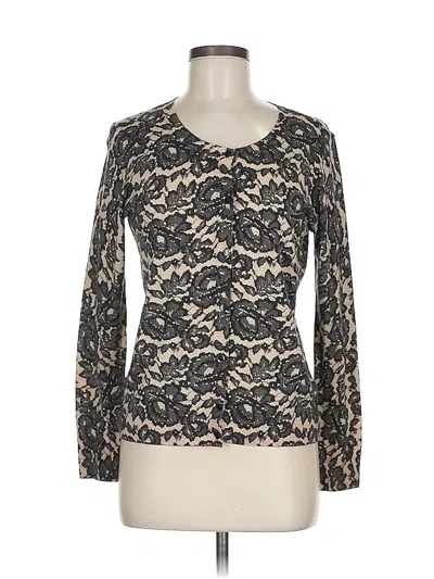 Pre-owned Talbots Cardigan Sweater In Black