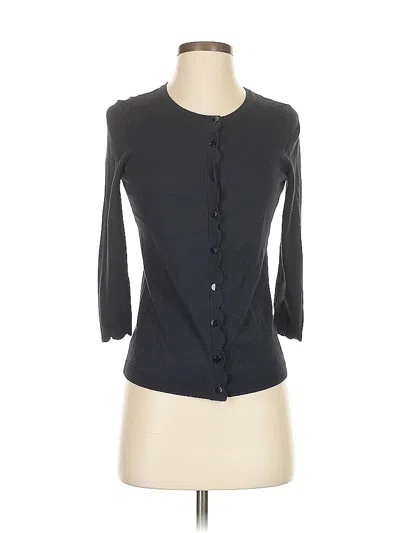 Pre-owned Talbots Cardigan Sweater In Black