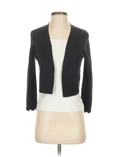 Pre-owned Talbots Cardigan Sweater In Black