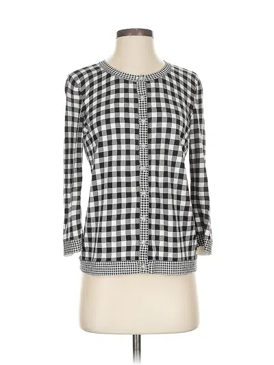 Pre-owned Talbots Cardigan Sweater In Black