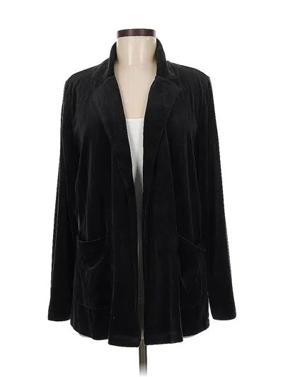 Pre-owned Talbots Cardigan Sweater In Black