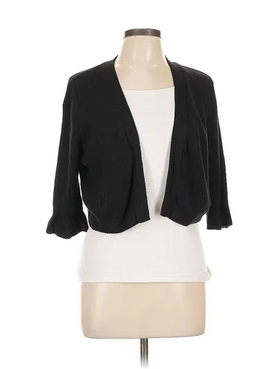 Pre-owned Talbots Cardigan Sweater In Black
