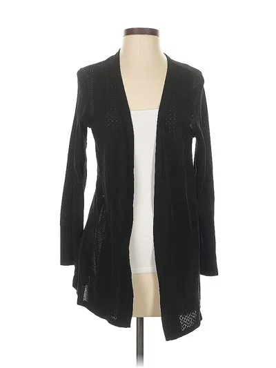 Pre-owned Talbots Cardigan Sweater In Black