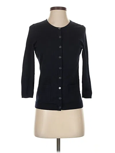 Pre-owned Talbots Cardigan Sweater In Black