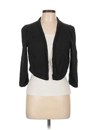 Pre-owned Talbots Cardigan Sweater In Black