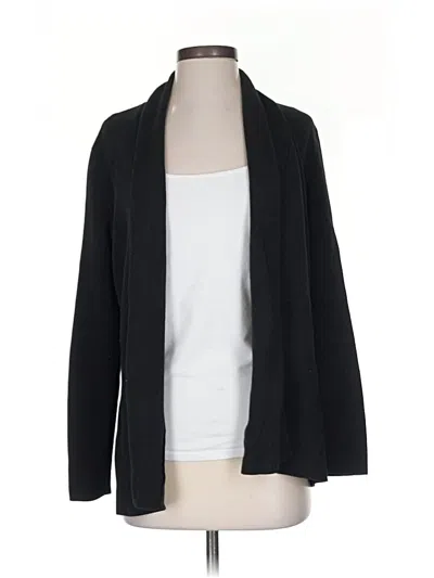 Pre-owned Talbots Cardigan Sweater In Black