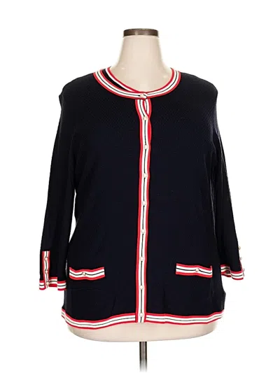 Pre-owned Talbots Cardigan Sweater In Black