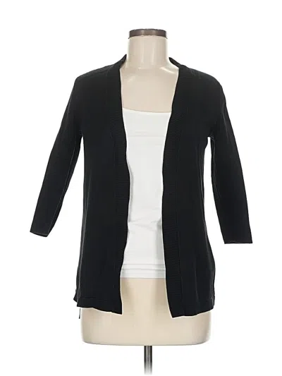 Pre-owned Talbots Cardigan Sweater In Black