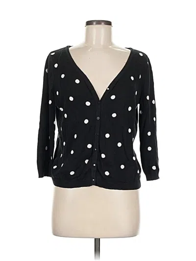 Pre-owned Talbots Cardigan Sweater In Black